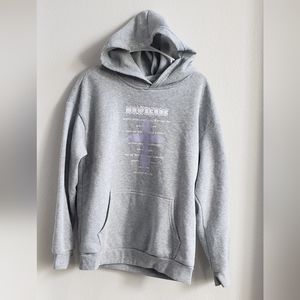 grey " Now score graffiti artist" hoodie size small